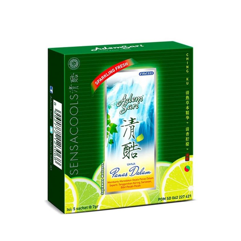 Adem Sari Sachet 7gr/Sakit tennggorokan/Radang/Radang tenggorokan/Batuk/Sariawan/Korona - Gambar 4
