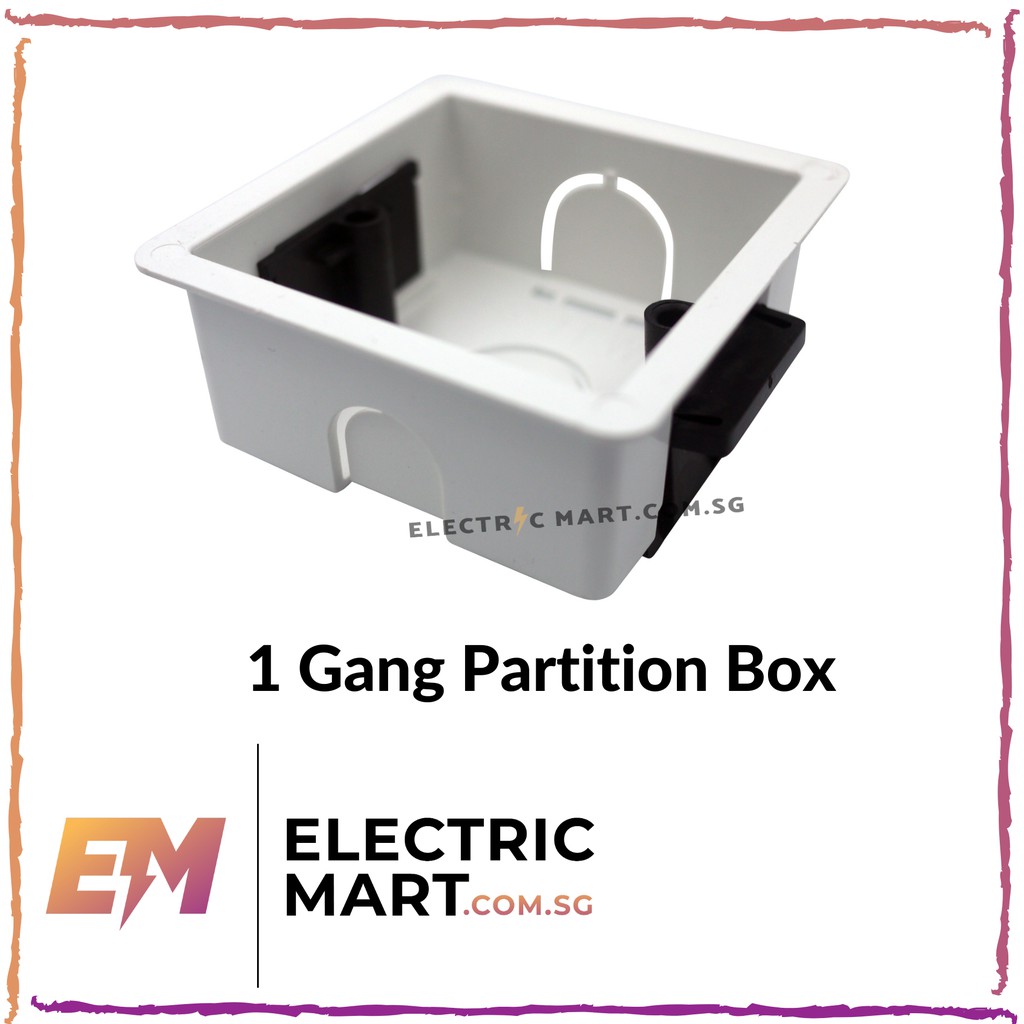 1 Gang PVC Partition Box | Shopee Singapore