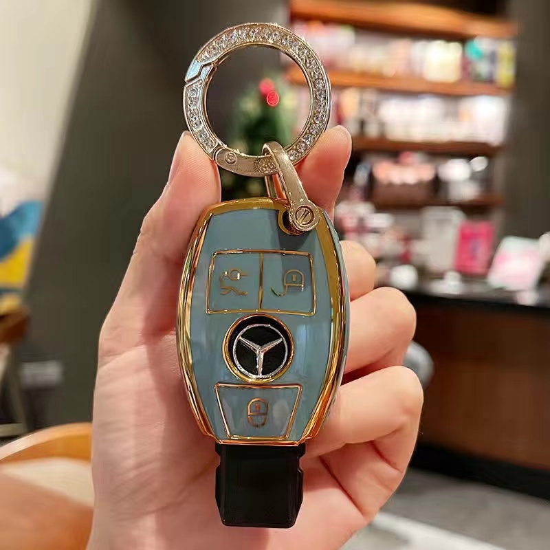 Key Cover for Mercedes Benz C class E class E200 E300 C260 A200 GLC GLB Car Key Case Holder Shopee Singapore