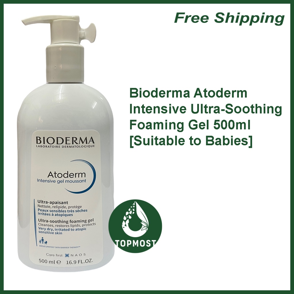 Bioderma Atoderm Intensive Ultra-Soothing Foaming Gel 500ml [Suitable ...