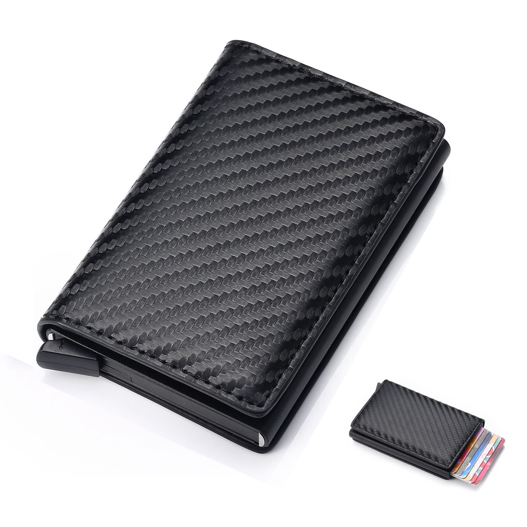Wallet For Men PU Leather Card Holder Wallet Rfid Mini Slim Wallet