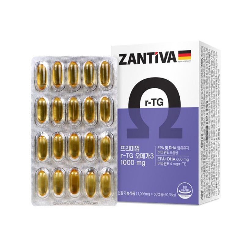 Natural Plus Zantiva Premium rTG Omega3 60 capsule Health Supplements ...