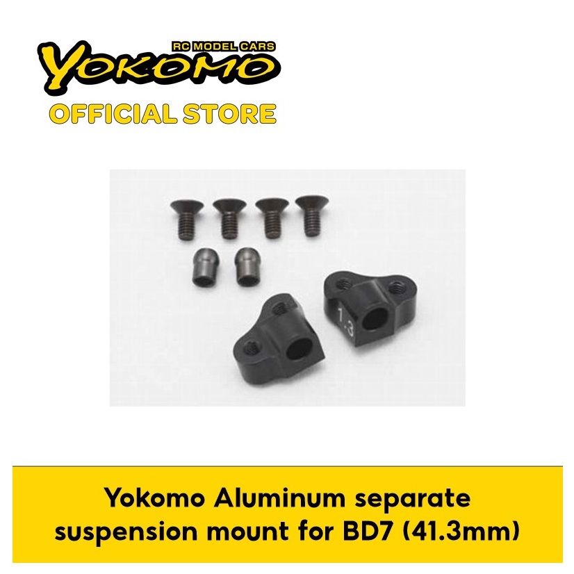 Yokomo Aluminum separate suspension mount for BD7 (41.3mm) (B7-30113 ...