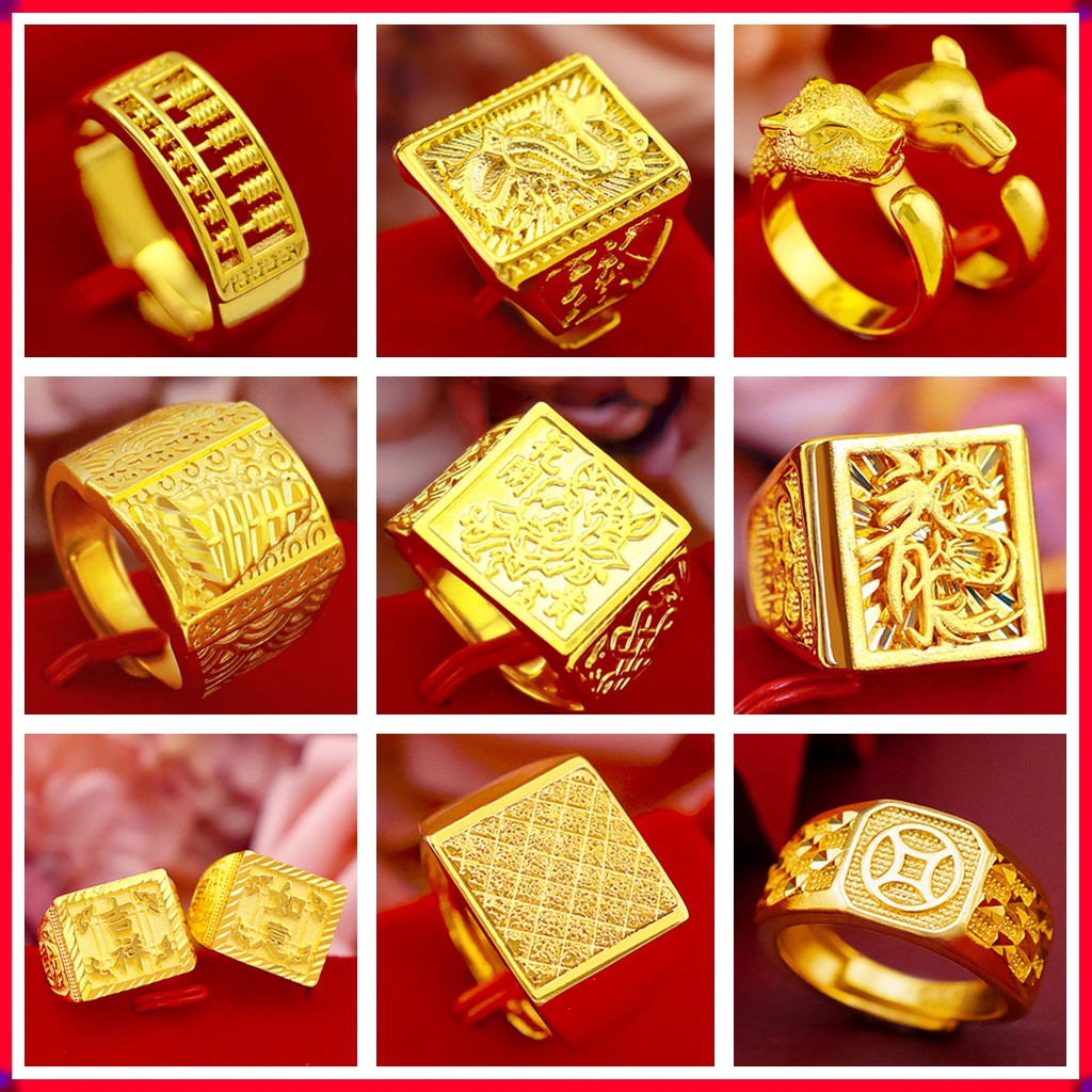 Gents gold rings new on sale model