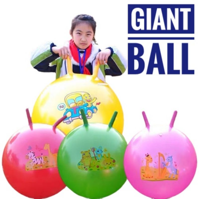 Giant bouncy ball with handle deals