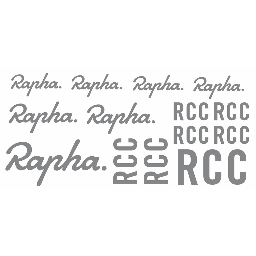 Rapha frame helmet [STICKER] 14 pcs New vinyl cut out frame helmet logo ...