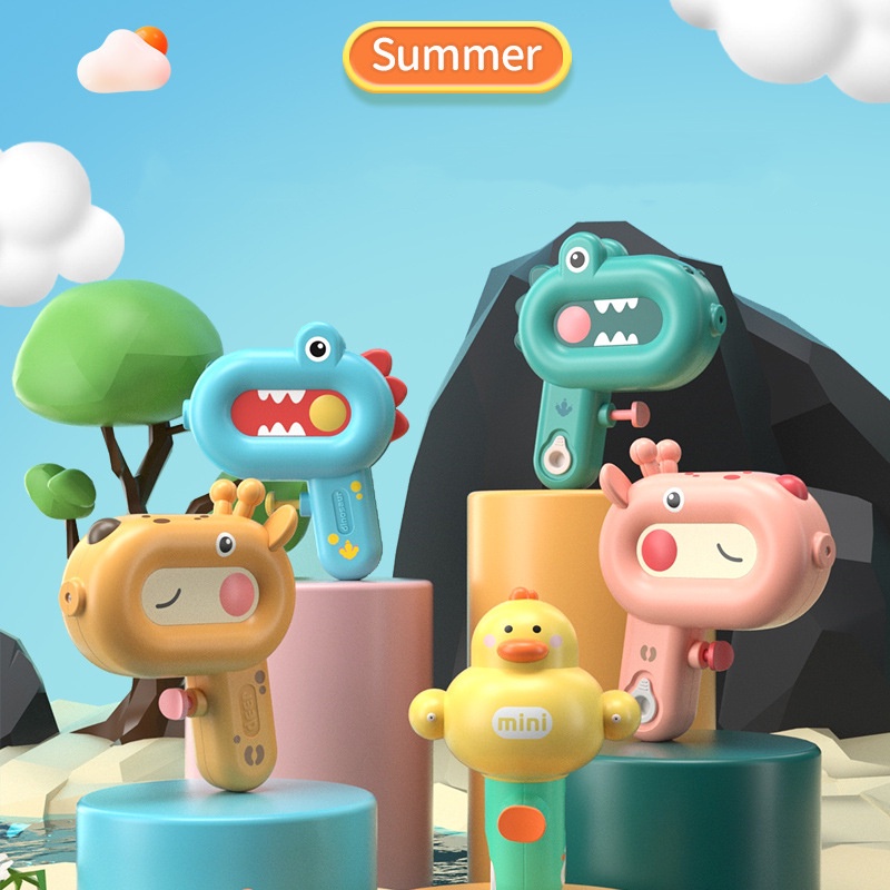 Summer Water Gun Cartoon Dinosaur Giraffe Image Kawai Water Gun Outdoor