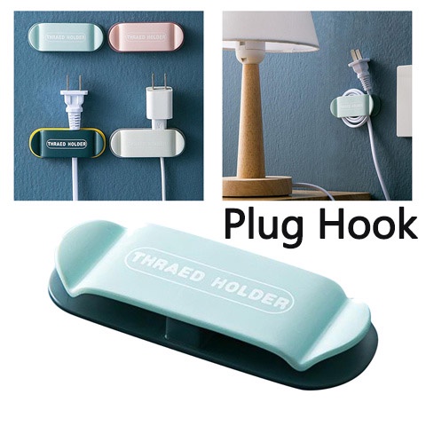 FEELING☑️ Power Plug Socket Holder,Wall-mounted Self-adhesive Wall Hook ...