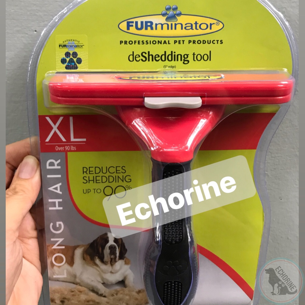 FURminator Long Hair deShedding Tool for Dogs, Short Hair (Large)