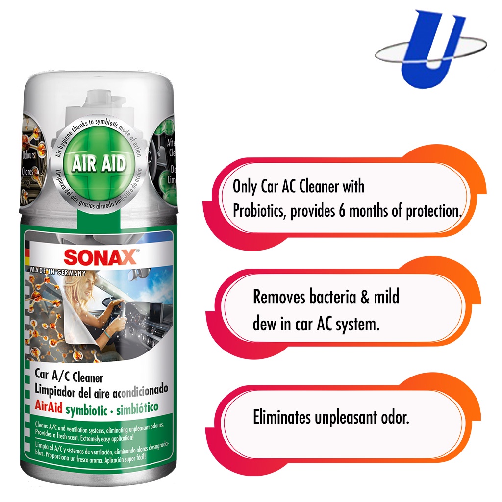 Sonax Limpiador de Aire Acondicionado Simbiótico AC Cleaner Air Aid 