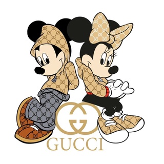 GUCCI Minnie Mouse T Shirt Heat Iron on Transfer Decal