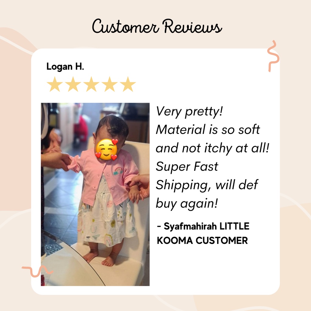 Little Kooma Baby Girl Bodysuit Dress Up to 24 Months Baby Girl ...