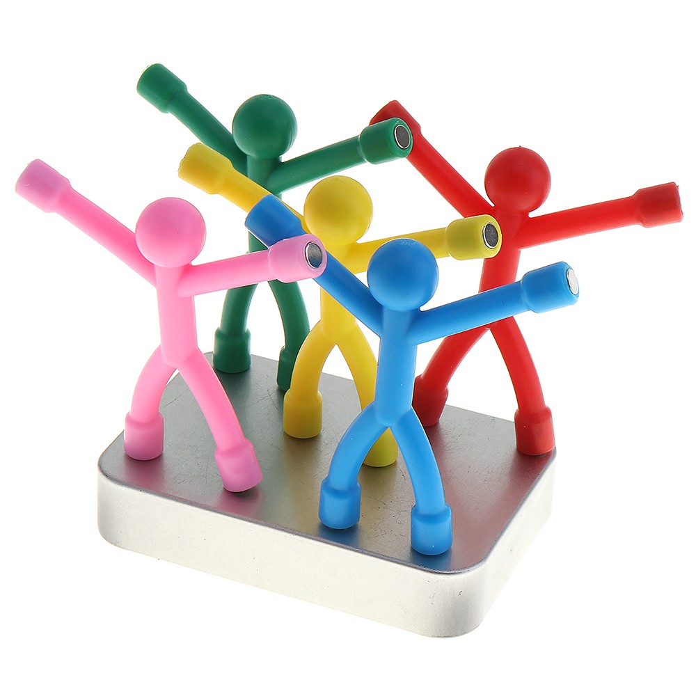 5/9/10pcs Curiously Awesome Gift Mini Q Man Magnet Cute Rubber Magnets ...