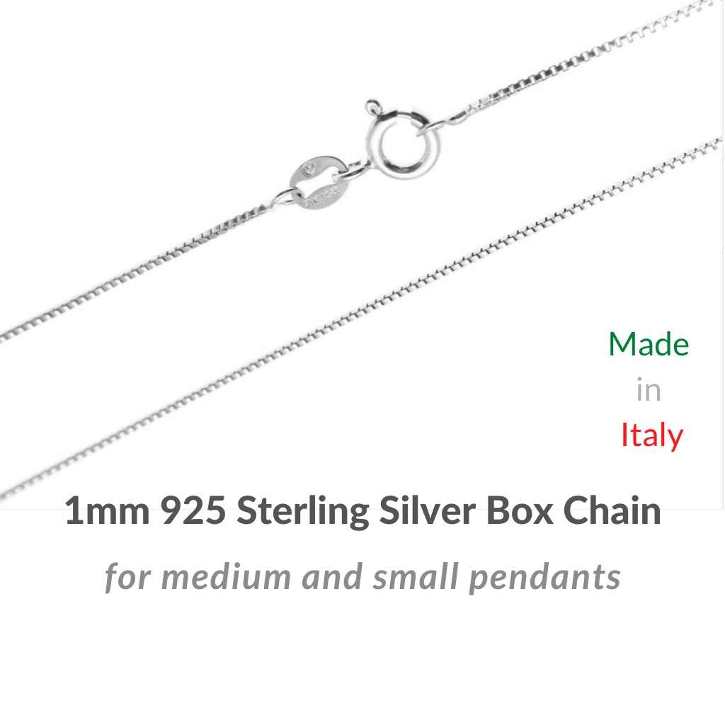 JOSCO 1.6mm Box Chain .925 Italian Sterling Silver