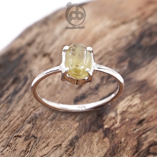 Genuine yellow hot sale sapphire ring