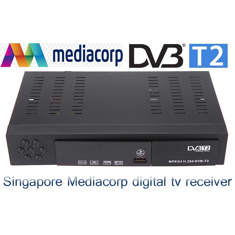 Singapore HD DVBT2 Digital Receiver FTA Tv Box /USB/PVR/Timer