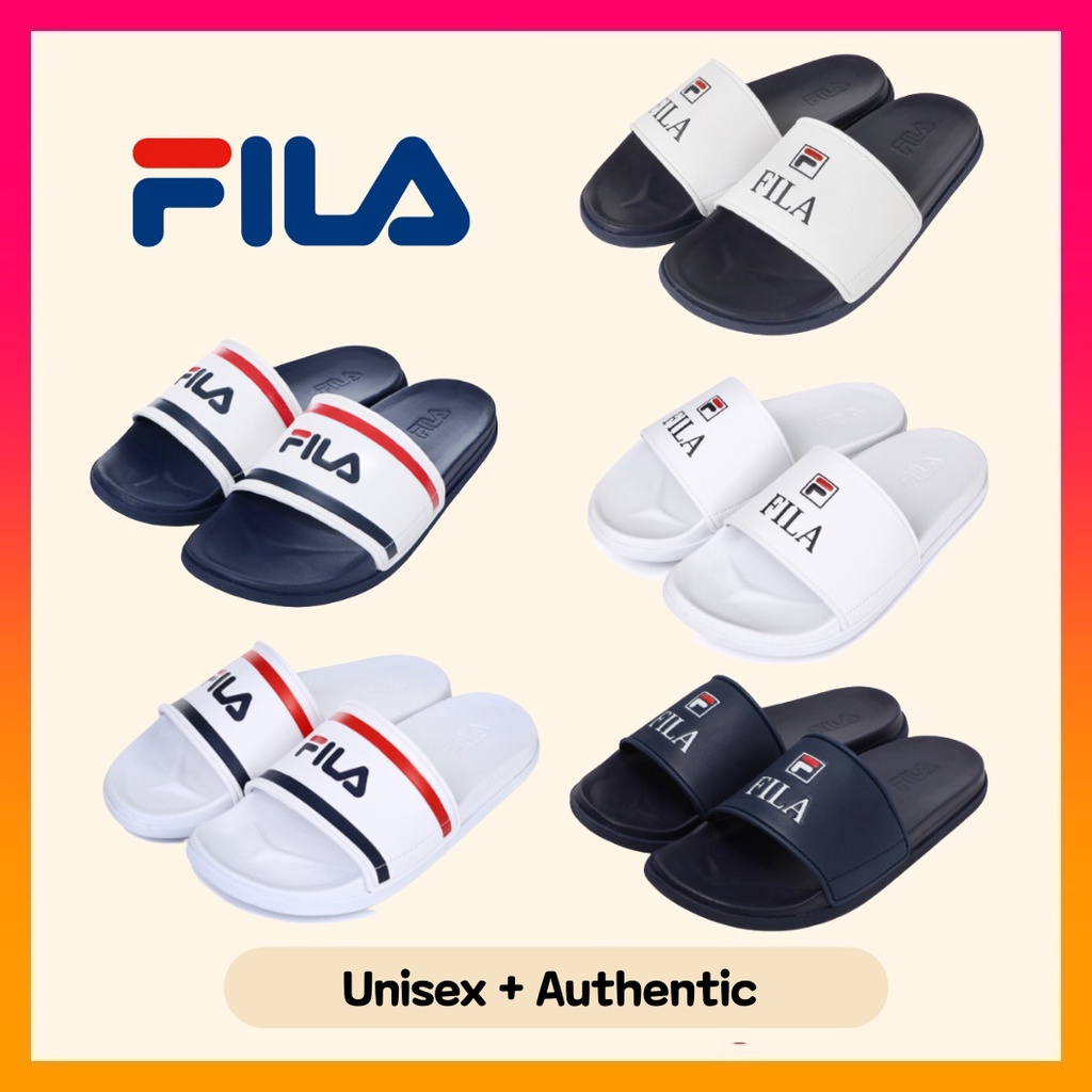 Fila on sale slippers blue