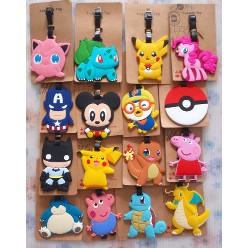 Luggage Tag pokemon pikachu luggage tag name tag snorlex mickey Elmo ...