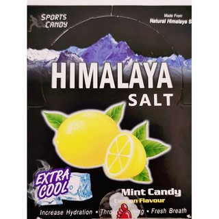 5 Packets of HIMALAYA Salt Extra Cool Mint Candy Lemon Flavour 15g Sports  Candy