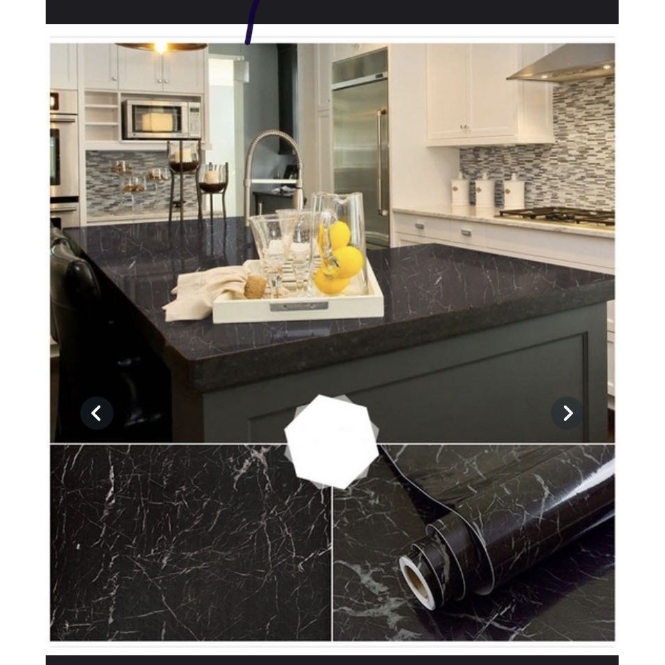 3D Marble Vinyl Film Self Adhesive Waterproof Wallpaper for Bathroom ...