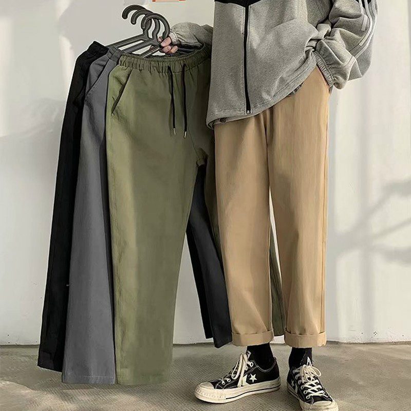 fat-men-pants-big-size-summer-simple-solid-color-straight-cut-pants-for