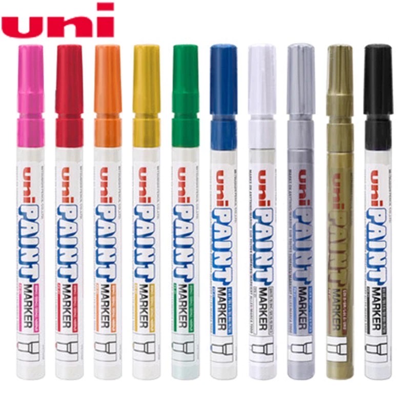 ( BUNDLE OF 6 / 12 ) Uni Paint Marker PX-21 Fine Tip Point Pen Assorted ...