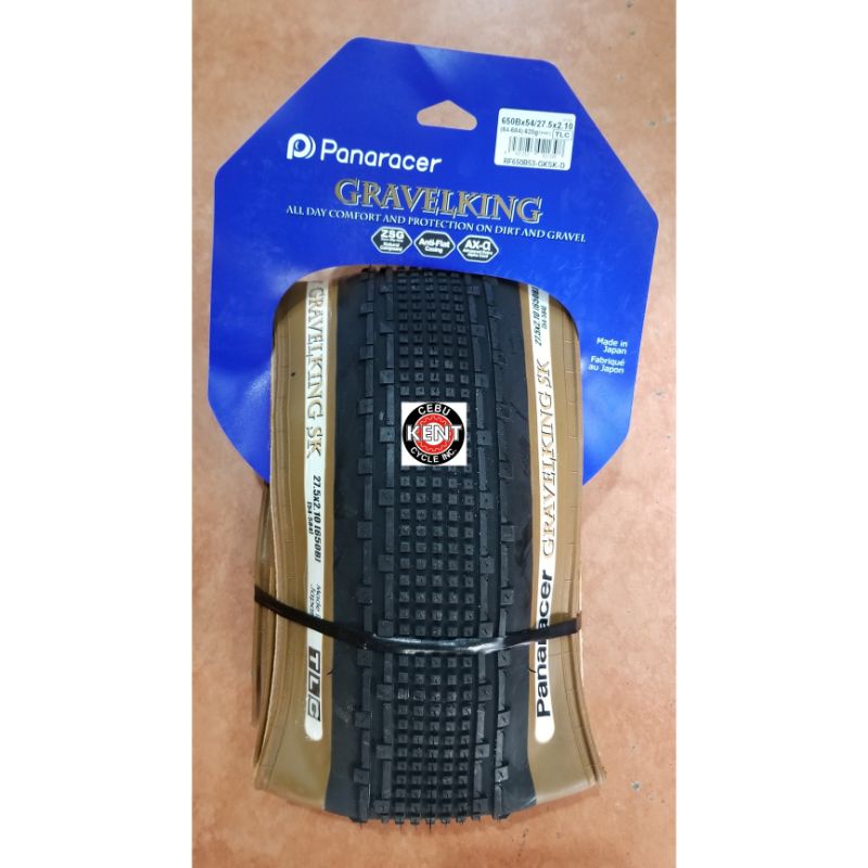 Pneu Gravel Panaracer GravelKing SS 700x43c Noir - Sans Chambre, Pliable, Anti-crevaison