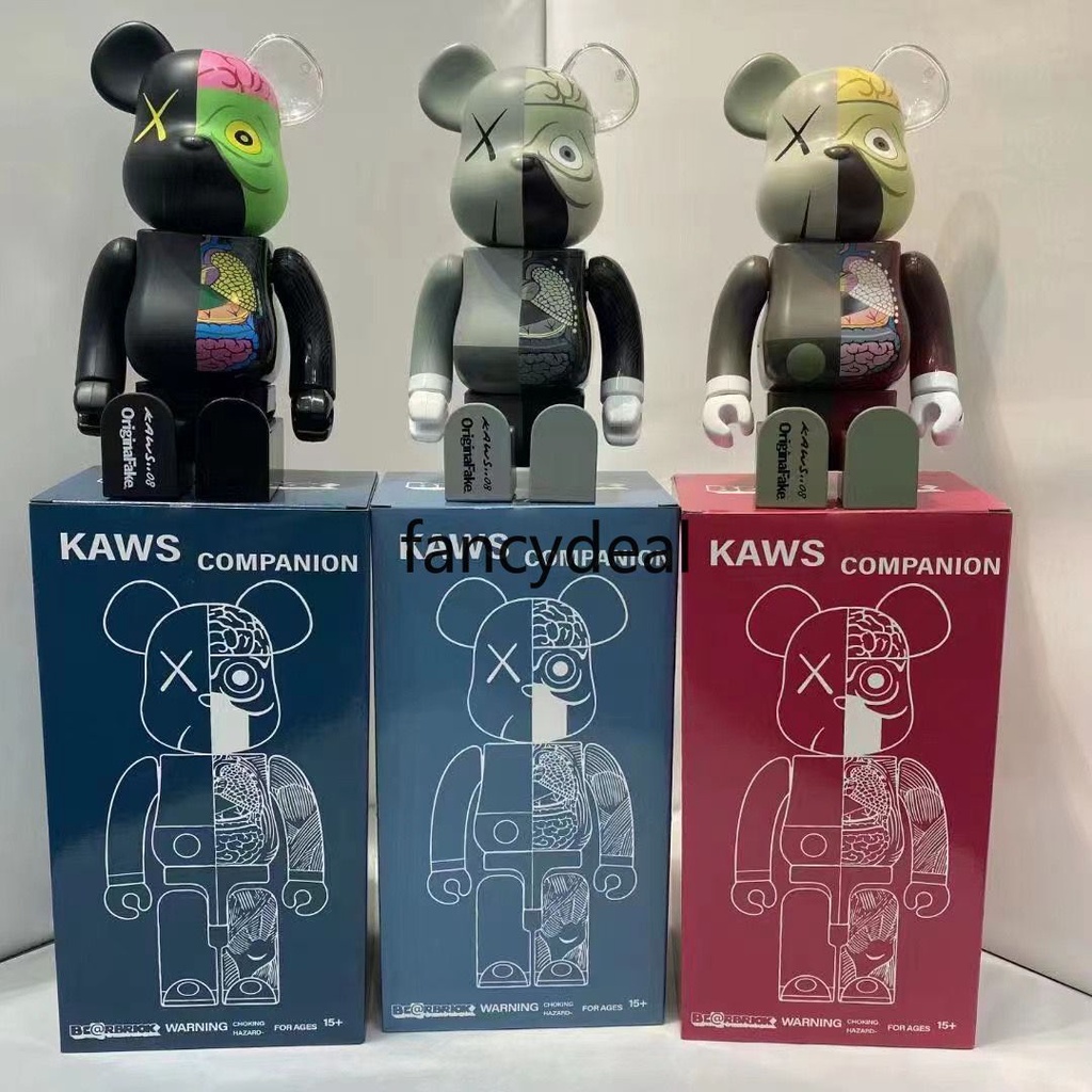 5 Styles Kaws Bearbrick 400% Bear Blocks Half Anatomy 5 Styles Kaws Bearbrick 400% Bear Blocks Half Anatomy