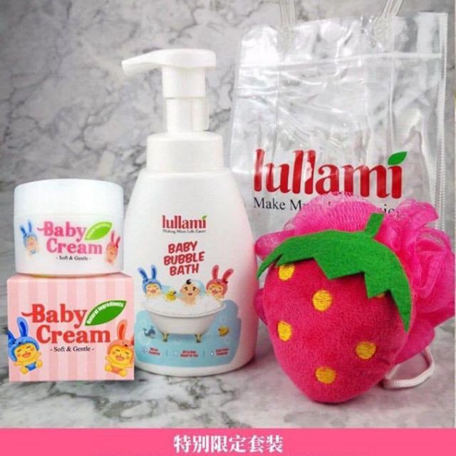 OOS Lullami Baby Set Lullami Baby Bubble Bath 300ml and Lullami Baby Cream 50g Shopee Singapore