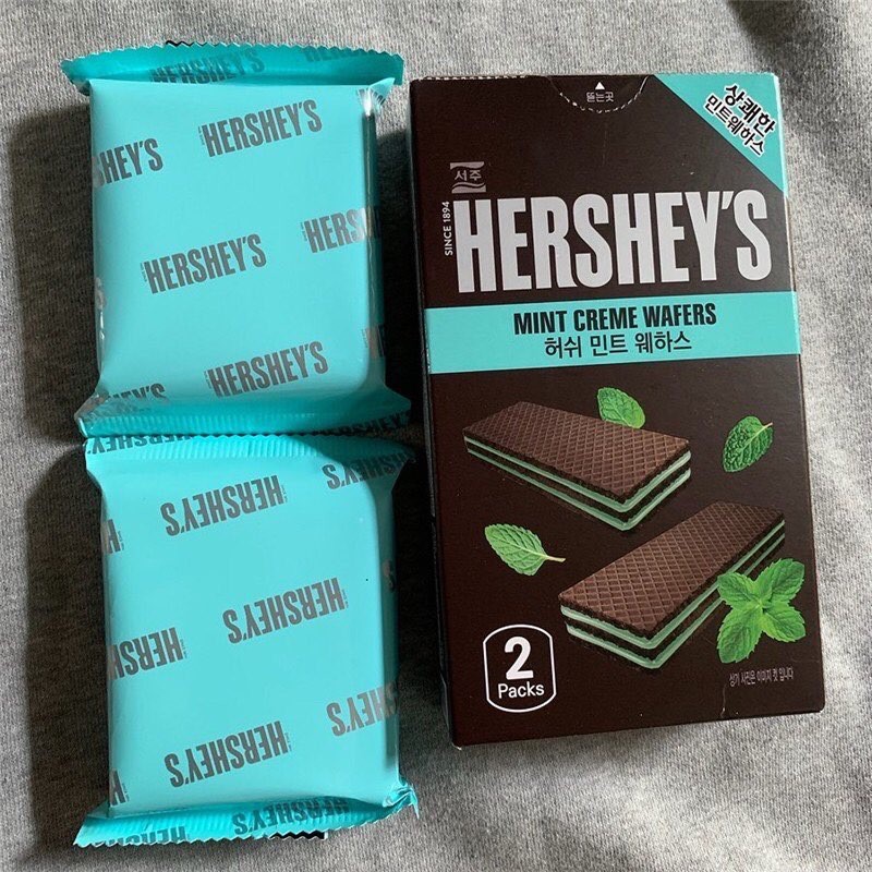 Hershey Hersheys Mint & Chocolate Creme Wafers 63g Shopee Singapore
