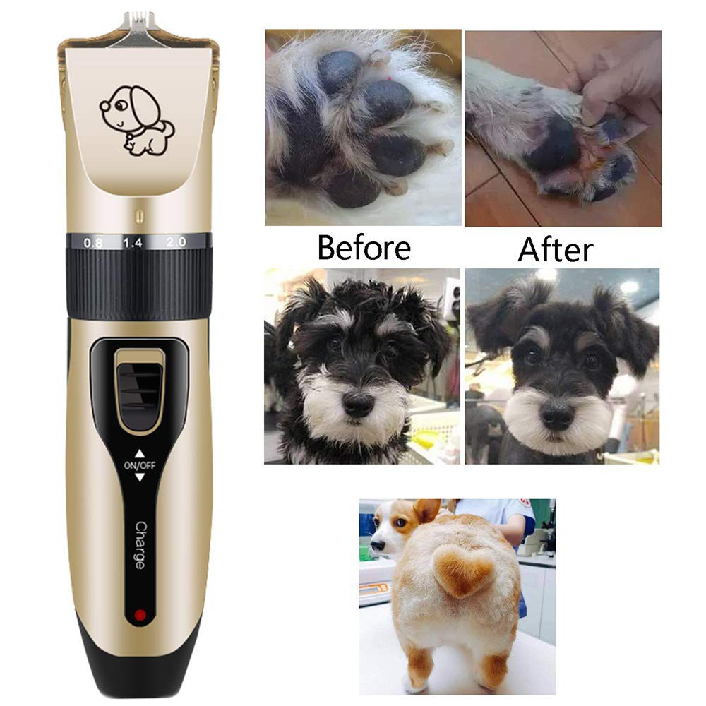 Pet clipper shaver hair trimmer paw fur grooming dog cat cordless