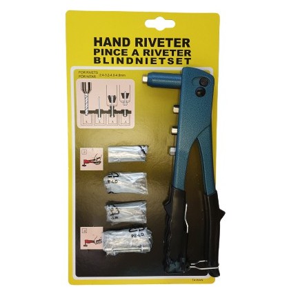 Hand Riveter with 4 sizes of rivets Made in Taiwan | Shopee Singapore