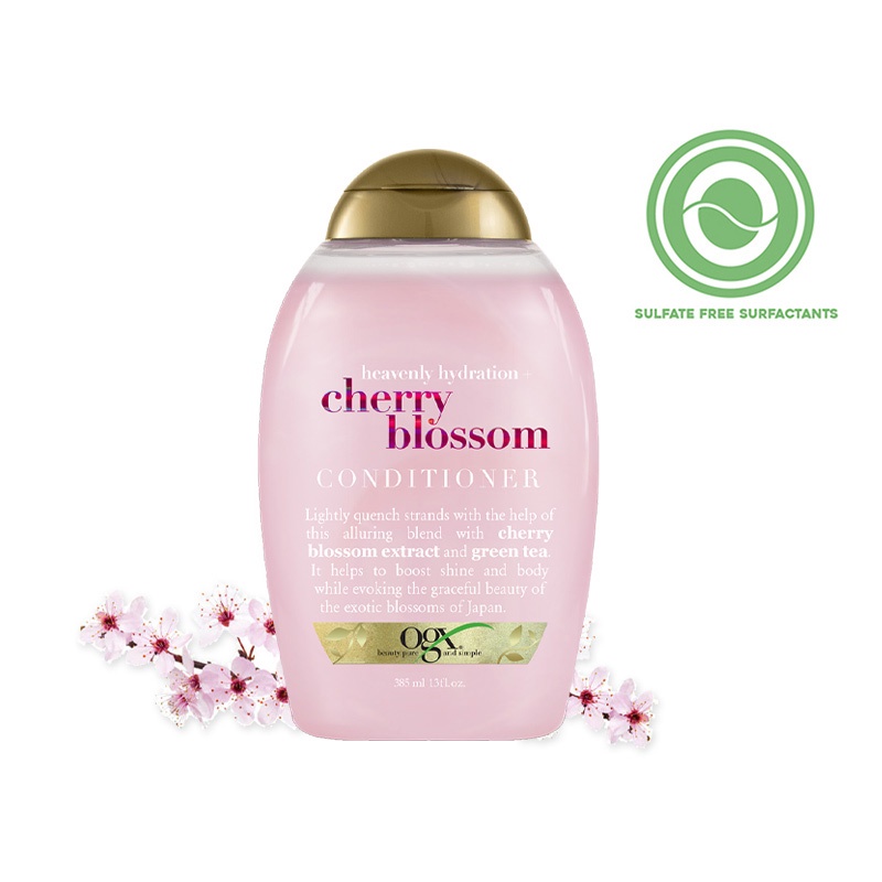 OGX Heavenly Hydration Cherry Blossom Conditioner 385ml | Shopee Singapore