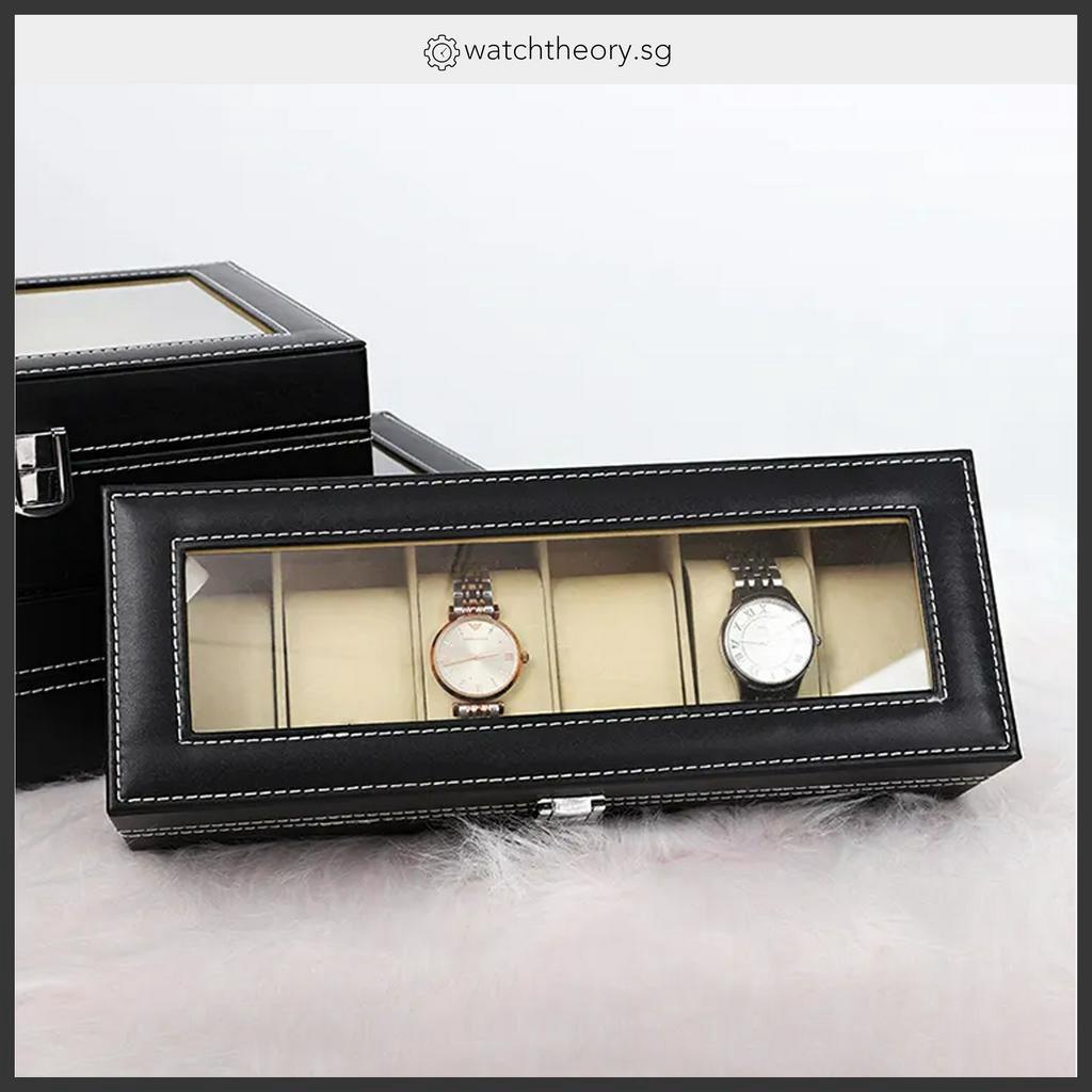 Watch and accessory on sale box