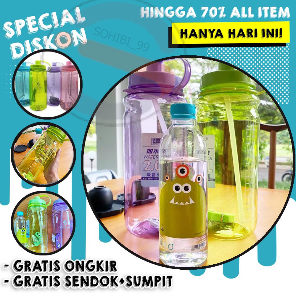 2liter JUMBO Drinking Bottle 2000ml JUMBO Drinking Water Bottle Shopee Singapore