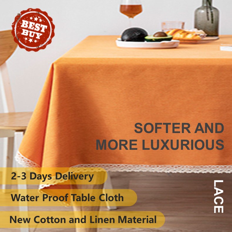 [LOCAL SELLER GINZZA] Table Cloth Water Proof Table cloth Cotton