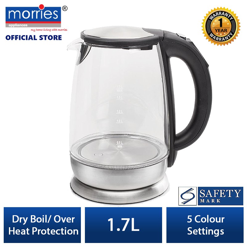 Electric Kettle Tea Maker, 1.7 L 2200 W, 120-Min Keep Warm, 5