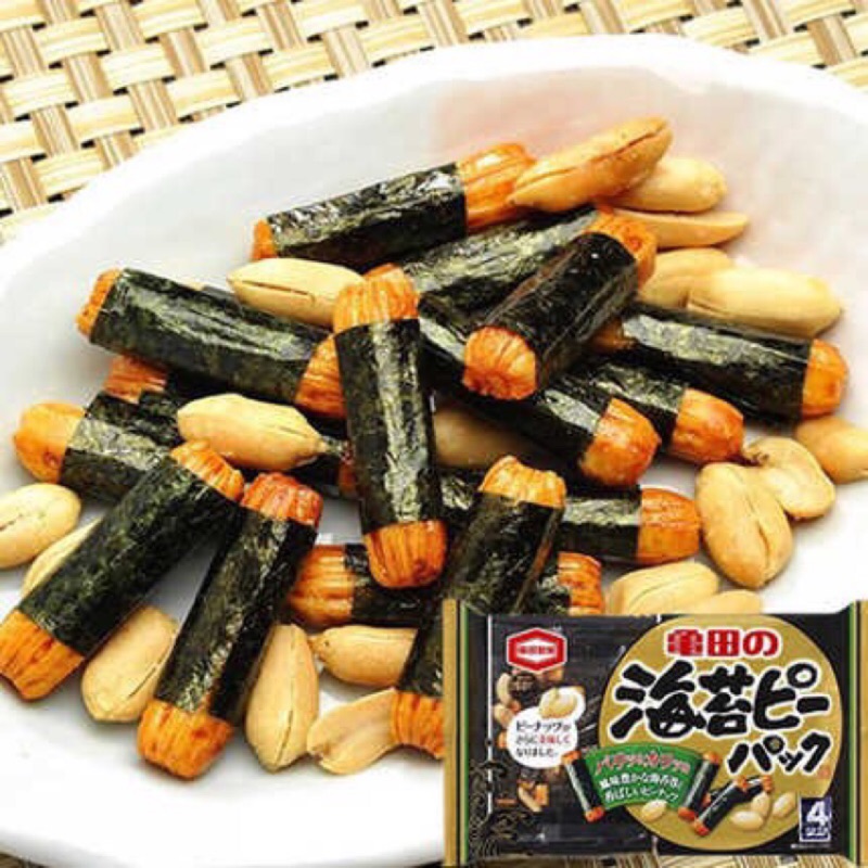 Japanese Snacks Kameda Seika Seaweed Roll Rice Crackers (85g) Persimmon