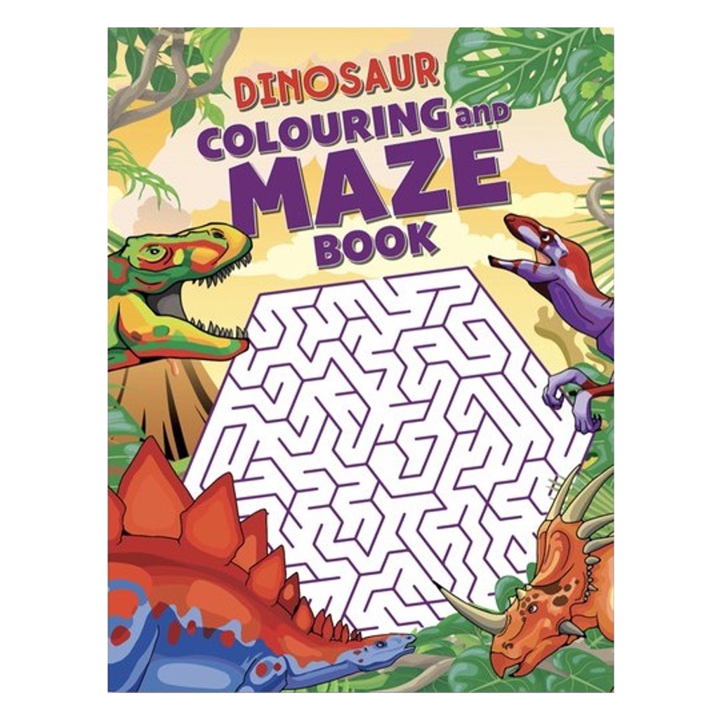 Dinosaurs Mazes & Colouring Activity Book for Children with over 40 ...