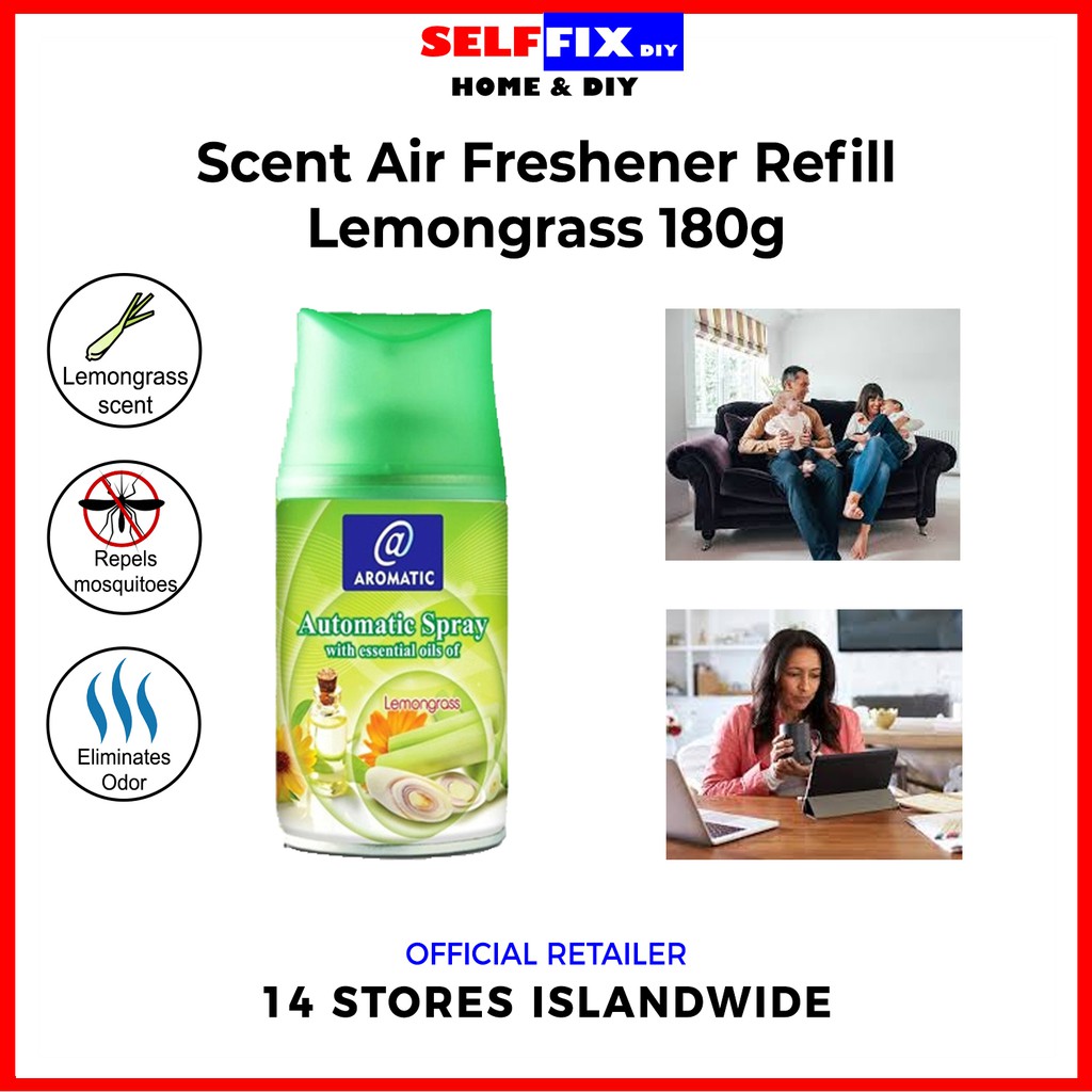 Scent Air Freshener Refill Lemongrass 180g (Repels Mosquitoes; Eliminates Odor) Shopee Singapore
