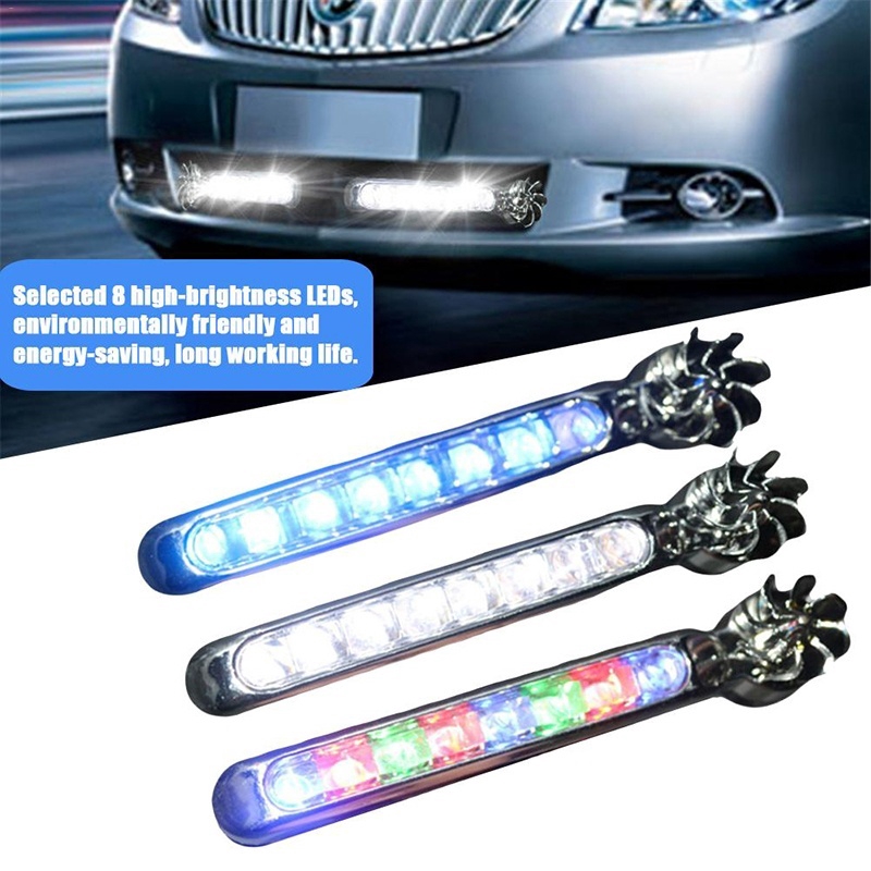 Wind Energy No Need External Power Supply Car Daytime Running Lights 8 ...