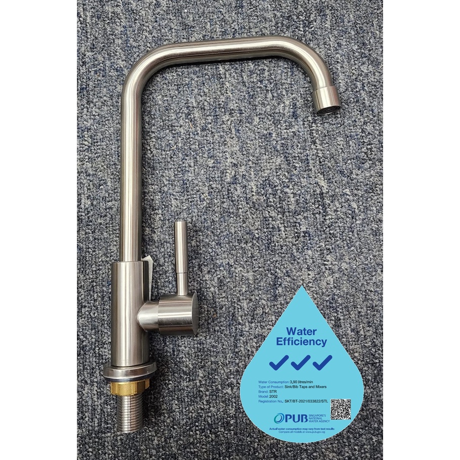  LOCAL SELLER READY STOCK KITCHEN SINK COLD WATER TAP STAINLESS