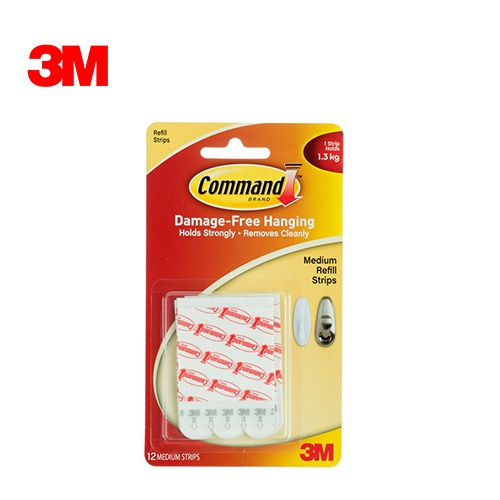 3M Command Medium Refill Strips 12 Strips/pk | Shopee Singapore