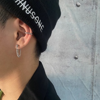 Mens hot sale chain earrings