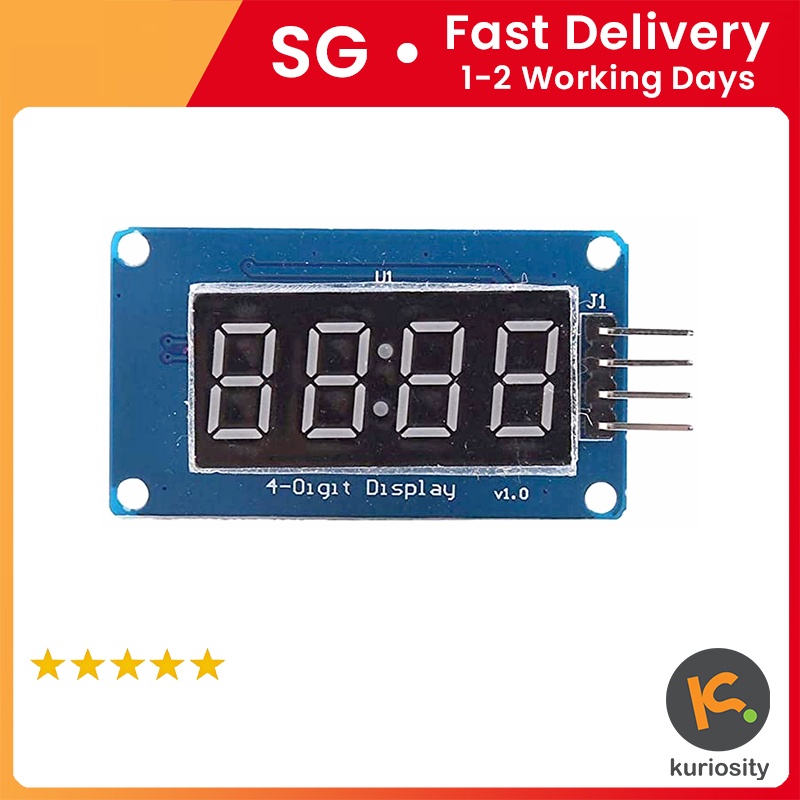 4-Digit LED Segment Display Module TM1637 | Shopee Singapore