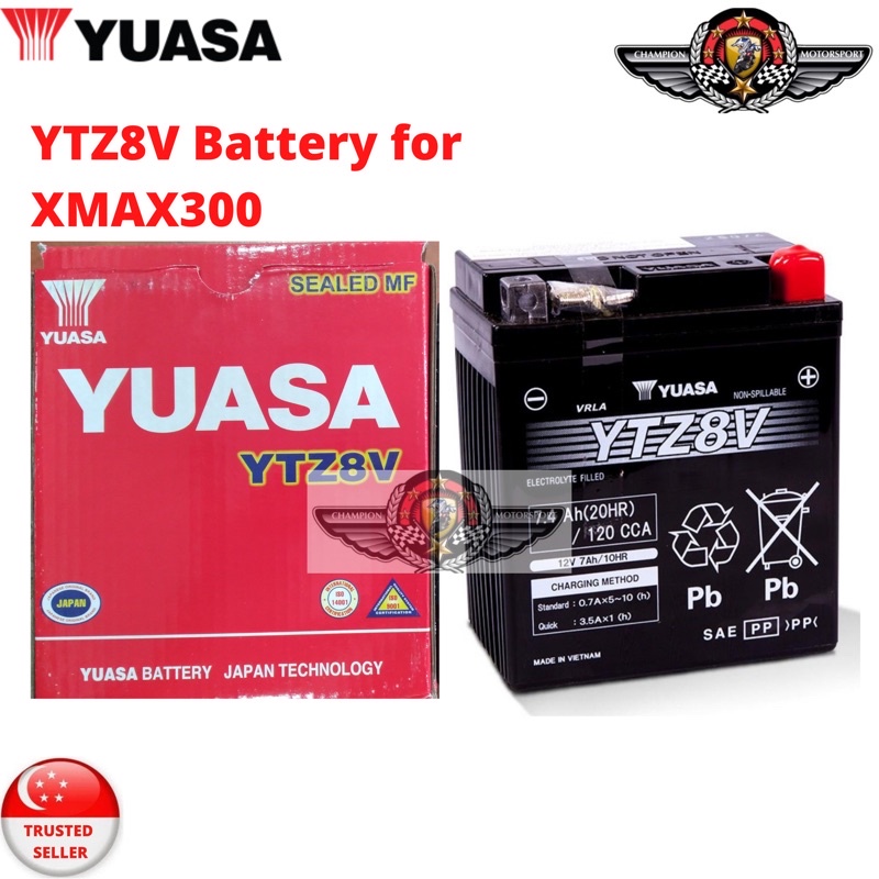 YUASA MOTORCYCLE BATTERY FOR YAMAHA XMAX300 | Shopee Singapore