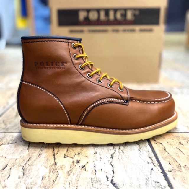 Police store safety boots