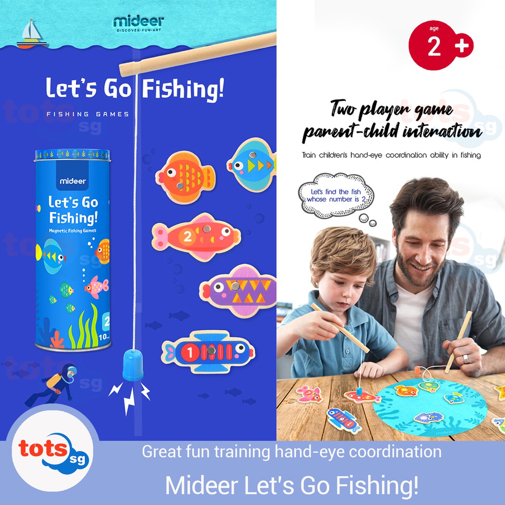Mideer Fishing Magnet Game [SG Seller] - Early Childhood Development Toy  Christmas Birthday Present