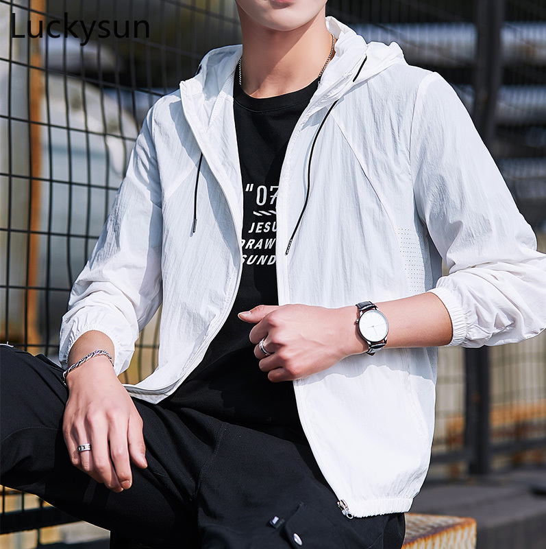 [Ready Stock] Jacket Men 2021 Long Sleeve Sun Protection Clothing Jackets S-4XL