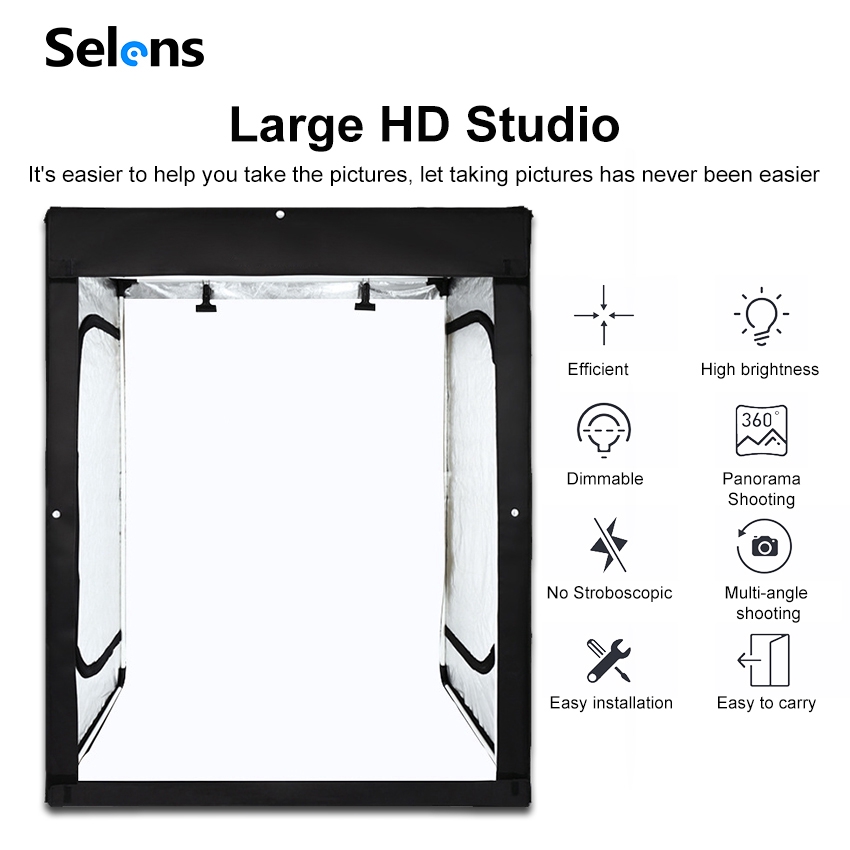 Selens Large Studio Light Box Photography Box Light Room Lamp Box for Photo Shooting Photography